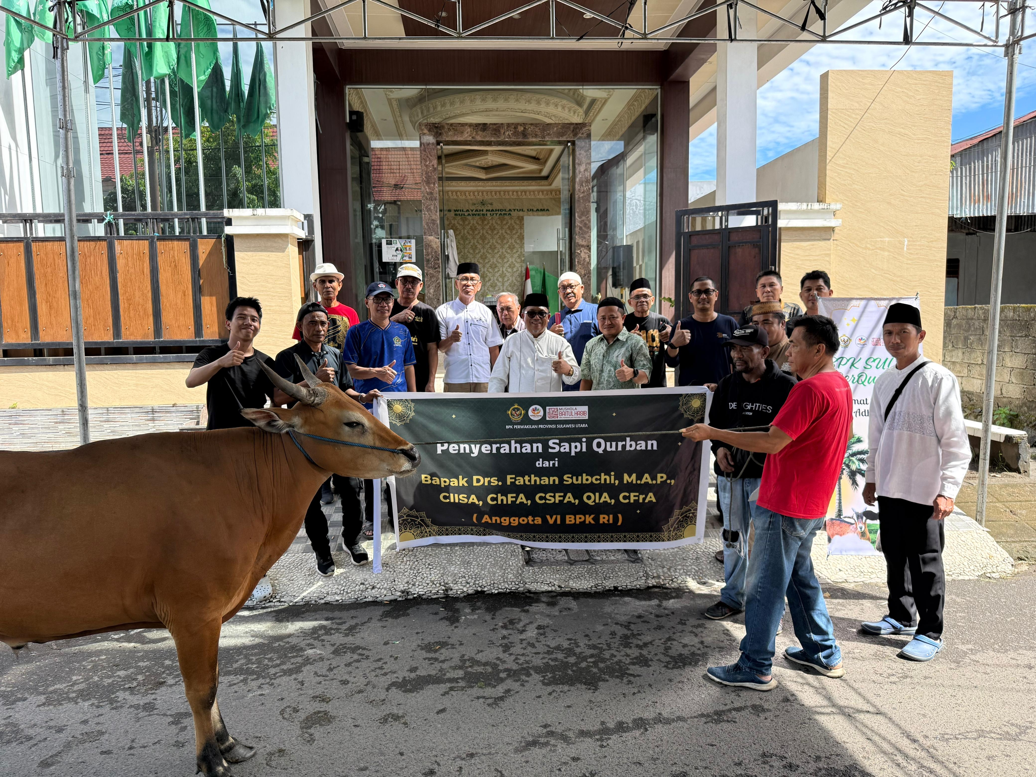 KH Nusron Wahid, Sumbang Sapi Qurban Kepada NU Sulut